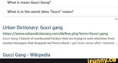 im gucci urban dictionary|is gucci a bad word.